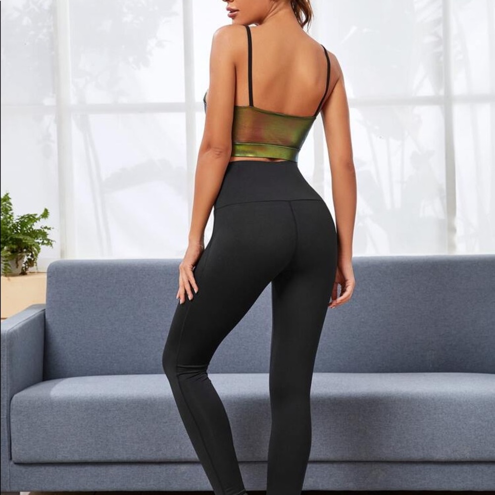 Shein solid black leggings size small